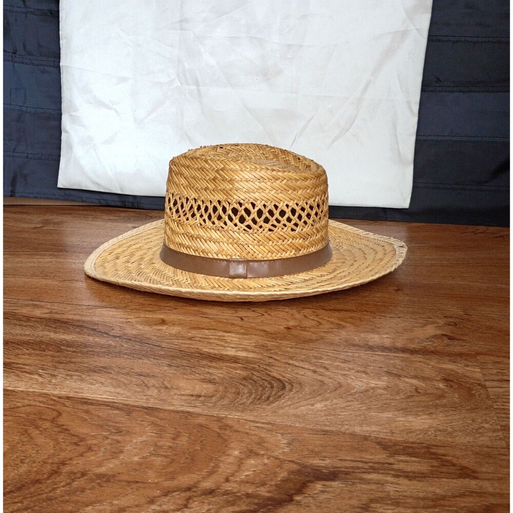Broner Natural Straw Hat Large Wide Brim Ventilated